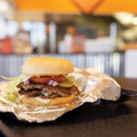Just-Jeffs-hamburger-on-foil-wrapper