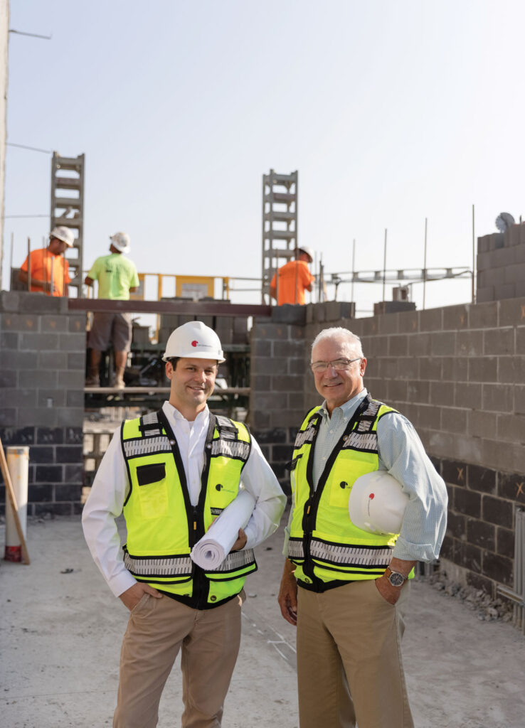 David and Randy Coil at Coil Construction site