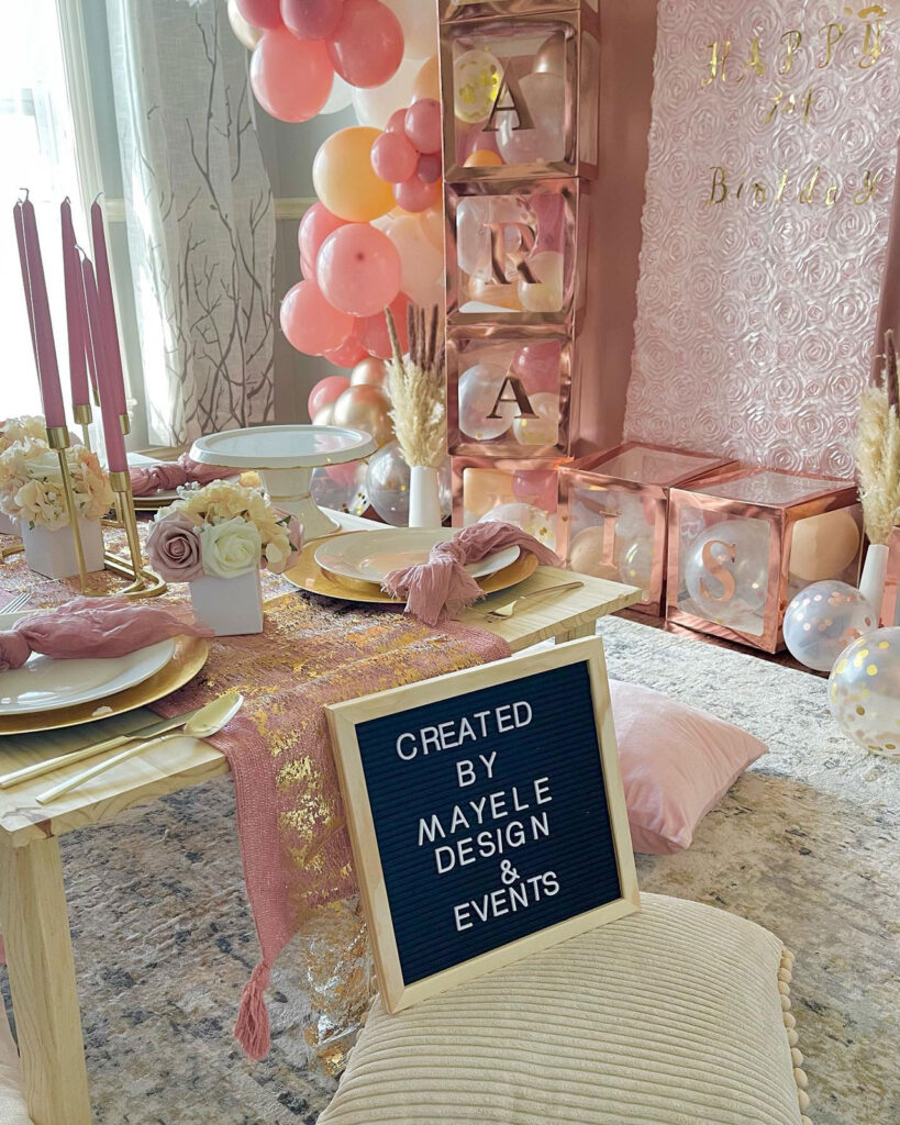 Table-scape and event created by Mayele Design and Events