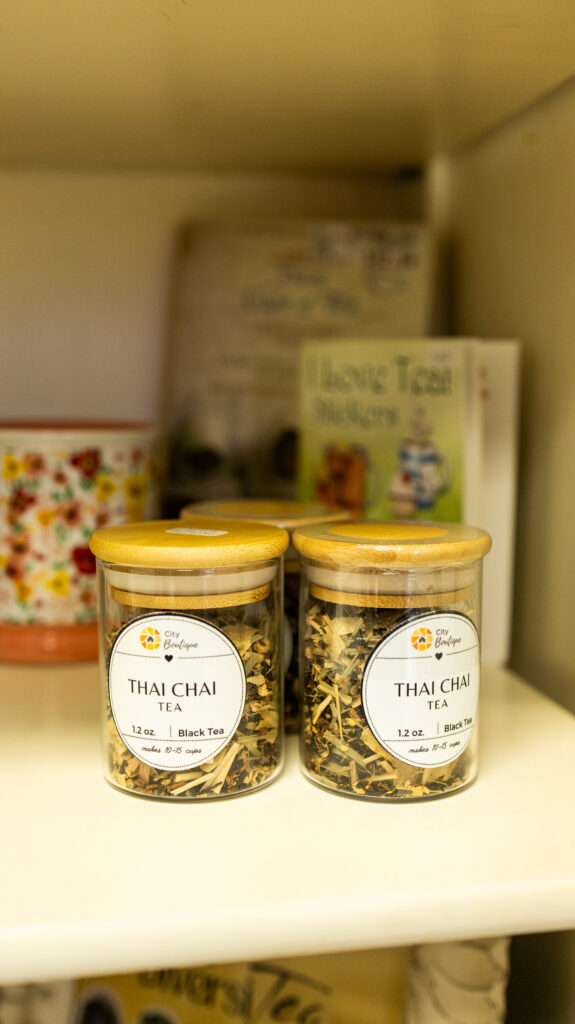 Jars Full Of Chai Tea At City Boutique