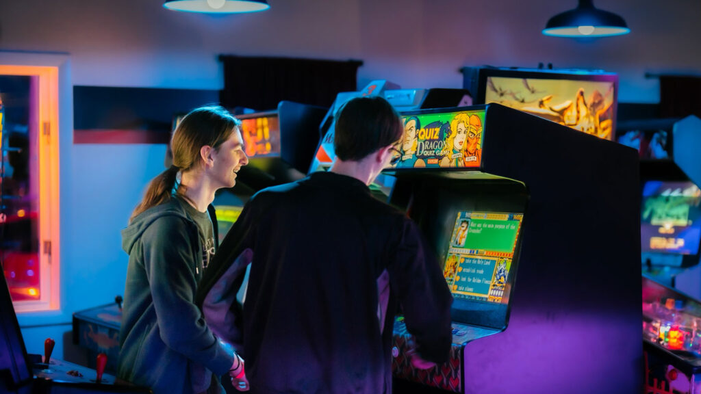 Witches and Wizards Arcade game being played