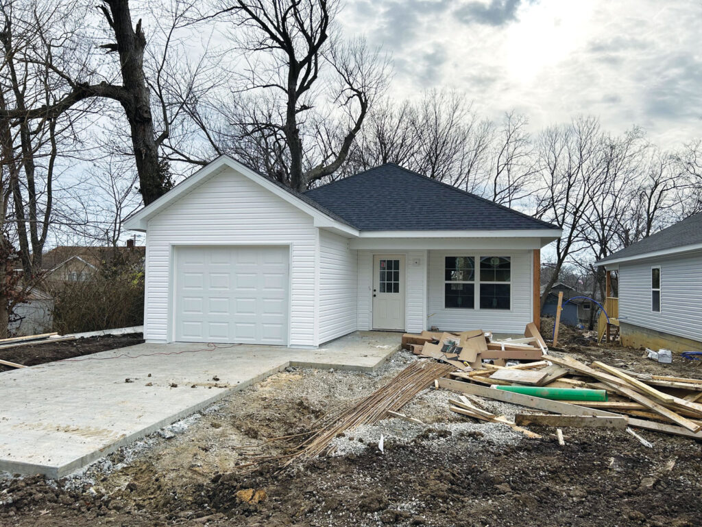 Single Family House being built by CMCA and partners Located on Hickman Avenue.