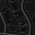 Halftone map of Bernadette Square