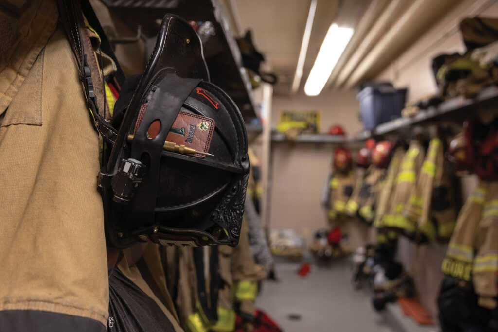 Columbia Fire Department Closet Of Gear