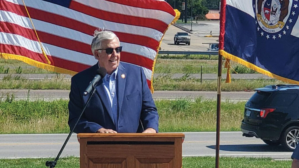 Governor Parson at the I70 Groundbreaking