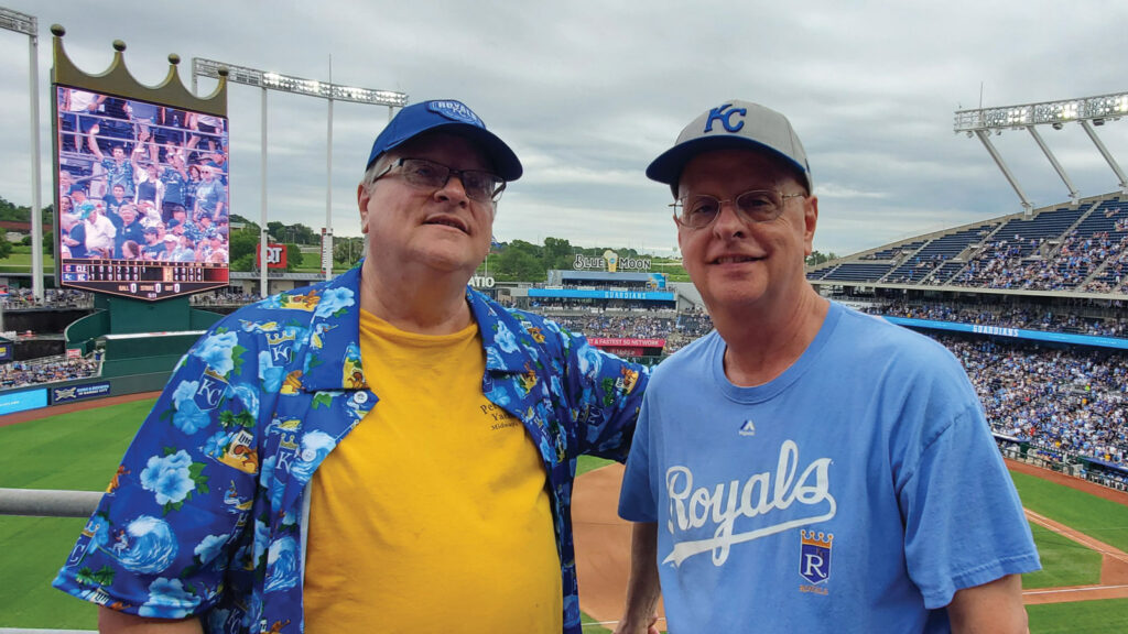 Jodie Jackson and Bob Jackson at Kauffman Stadium