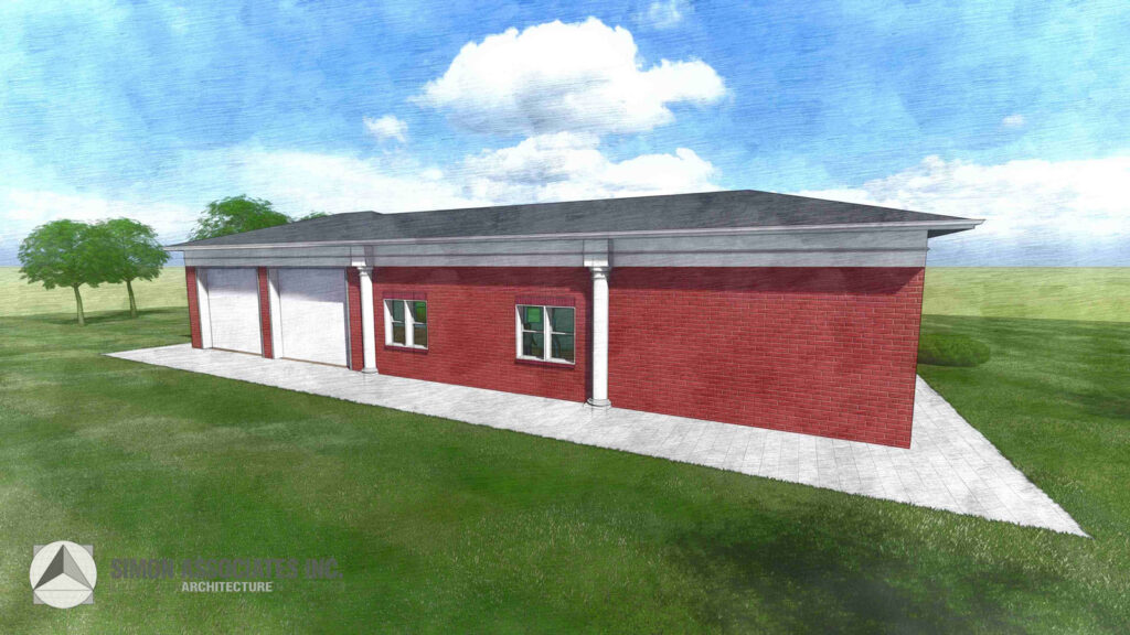 The Stable At Old Hawthorne Back View Rendering