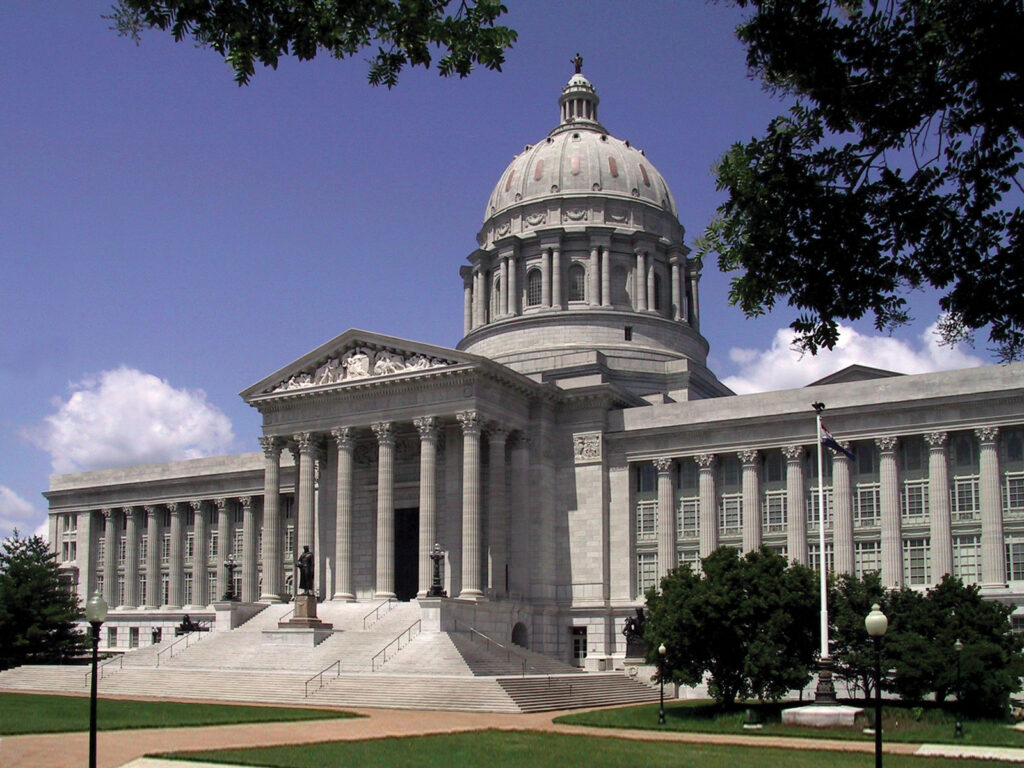 Missouri State Capitol In Jefferson City