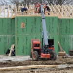 Work is progressing on the Eastwood Apartments, a pair of multi-family buildings going up at 2500 and 2504 E. Business Loop 70.