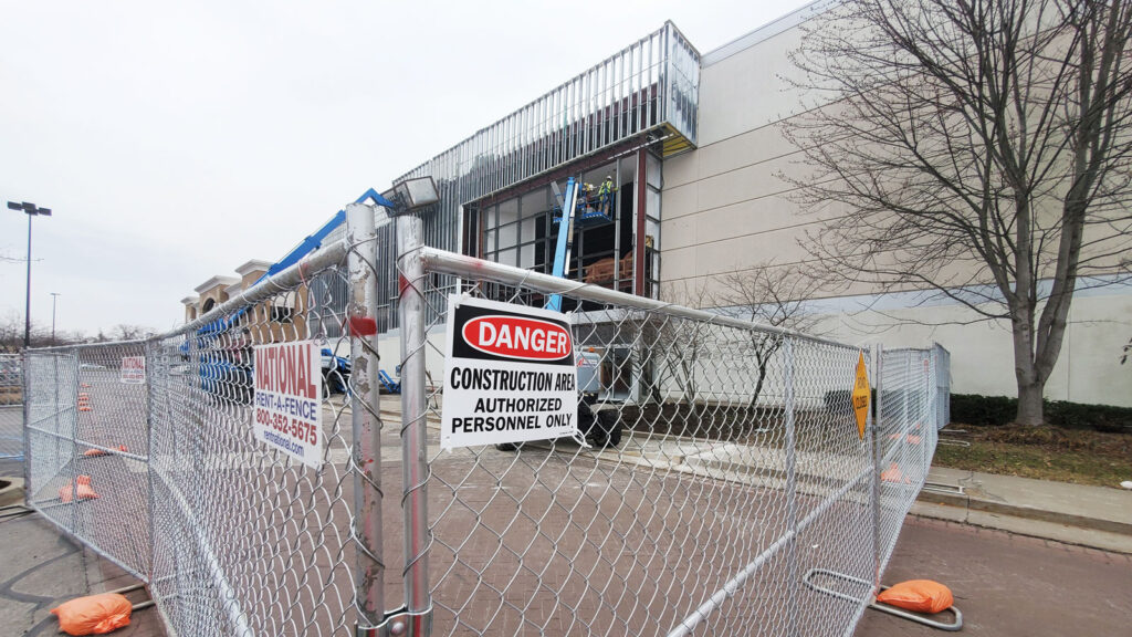 Featured Exterior Construction On The Old Macys Building In Preperation For Trader Joes