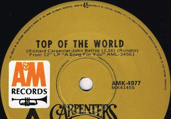 Top Of The World By The Carpenters
