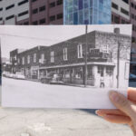 Featured Corner Perspective Garage Sharp End Now And Then