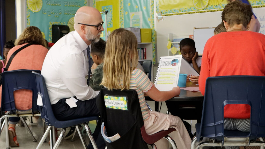 Featured Dr Jeff Klein Cps Superintendent Interacting With Students In A Classroom (1)