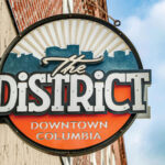 Featured The District Signage In Downtown Columbia Missouri