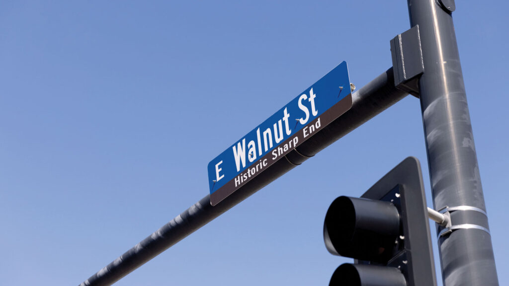 Historic Sharp End Street Signs