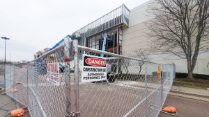 Featured Exterior Construction On The Old Macys Building In Preperation For Trader Joes