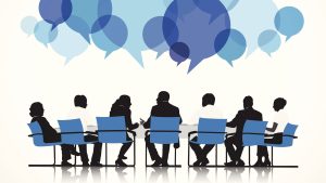 Group Of People Discussing