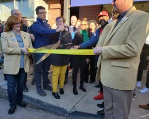 Columbia Chamber of Commerce Ambassadors ribbon cutting at The Shops at Sharp End.