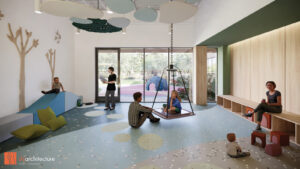 Featured Rendering Of Thompson Center Expansion Indoor Play Area