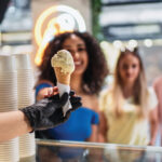 Visitors Eating Ice Cream
