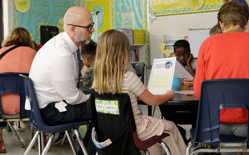 Featured Dr Jeff Klein Cps Superintendent Interacting With Students In A Classroom (1)