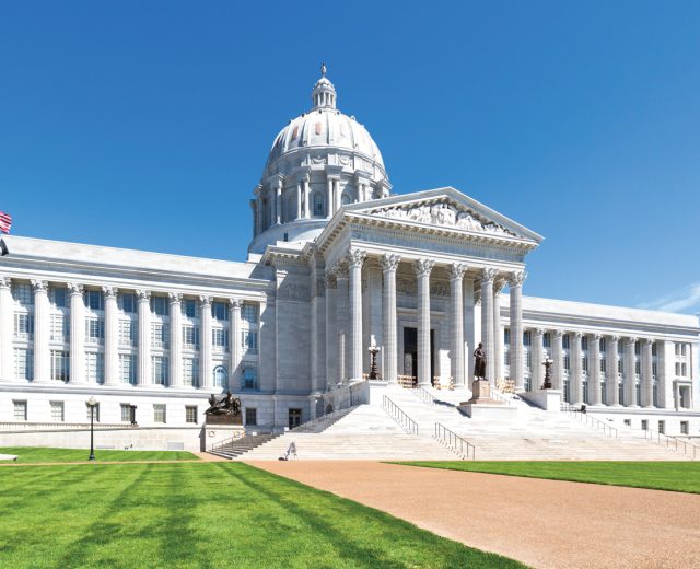 Exterior Shot Of Missouri State Capitol