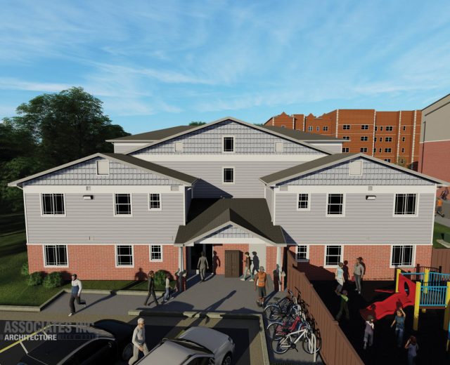 Rendering Of New Love Columbia Three Story Ten Plex Apartment Building