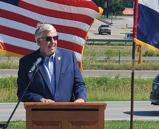 Governor Parson at the I70 Groundbreaking