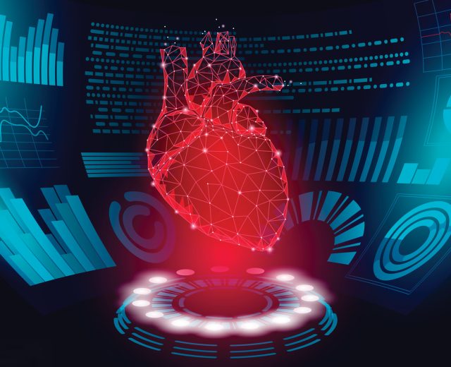 Illustration Of The Heart Of Technology