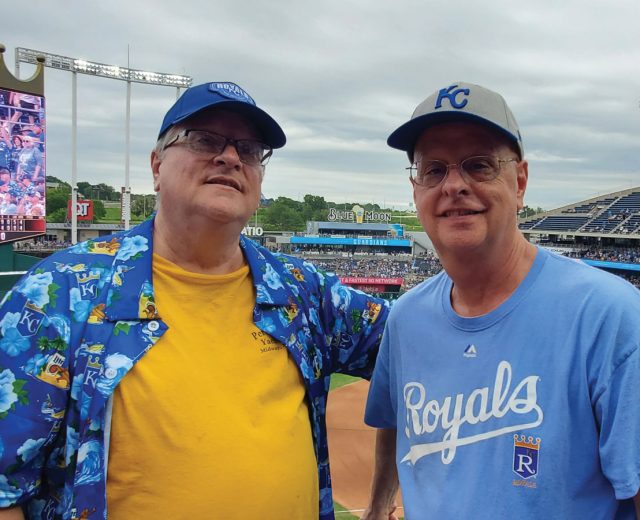 Jodie Jackson and Bob Jackson at Kauffman Stadium