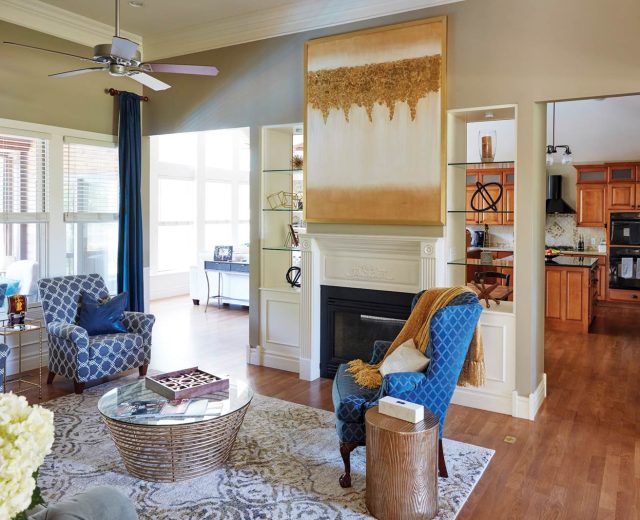 Living room in the Coleman house