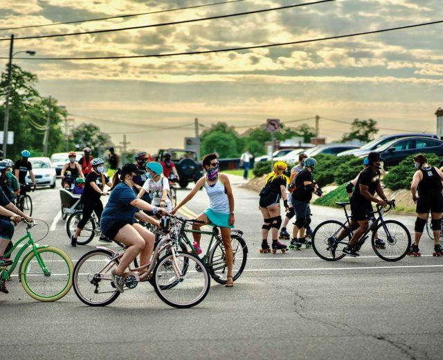 Roll Out for Justice event in 2020. Photo by Avery Abbott.