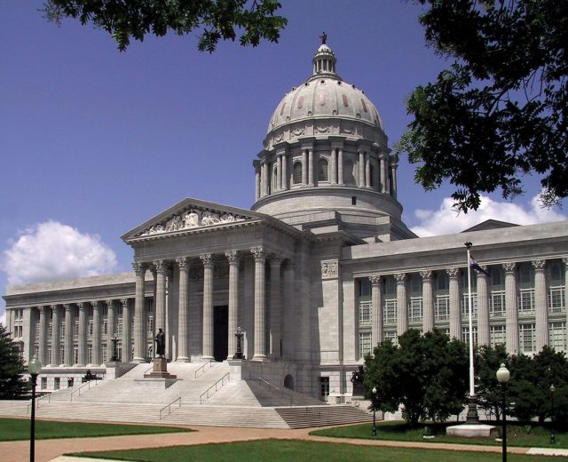 Missouri State Capitol In Jefferson City